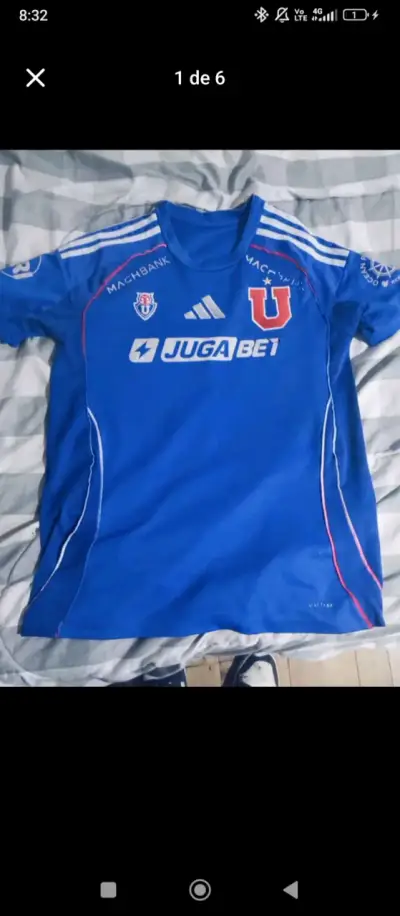 Camiseta azul de fútbol Universidad de Chile - miniatura 1