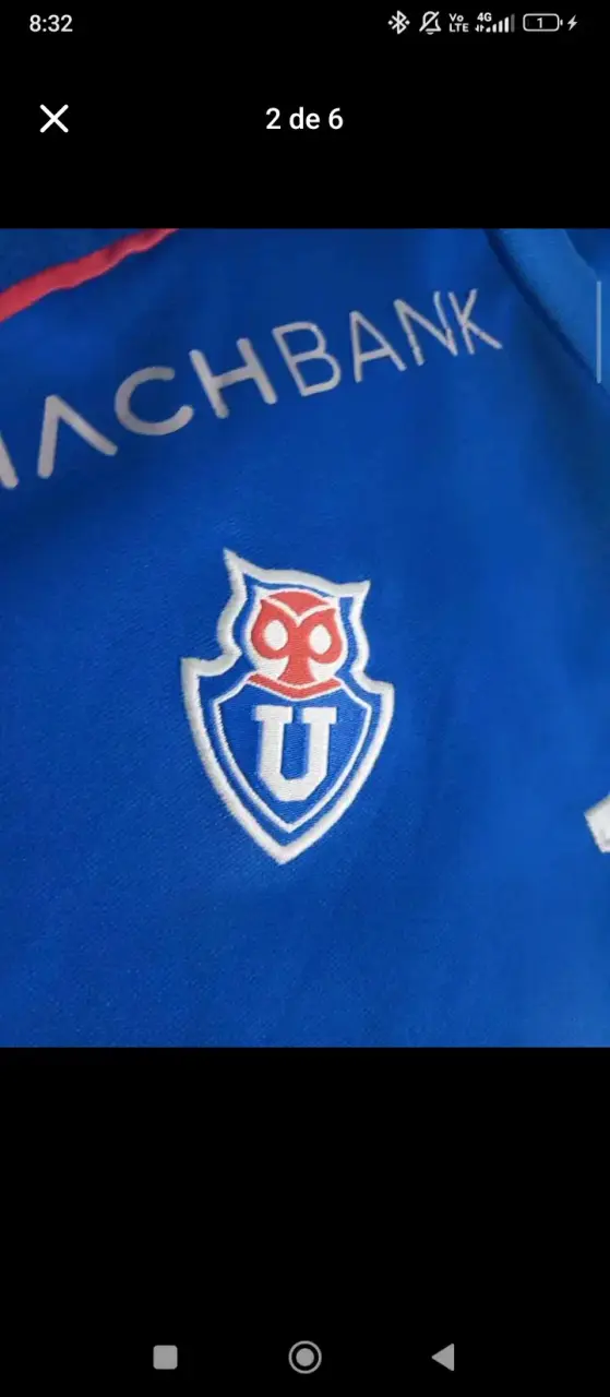 Camiseta azul de fútbol Universidad de Chile - 2