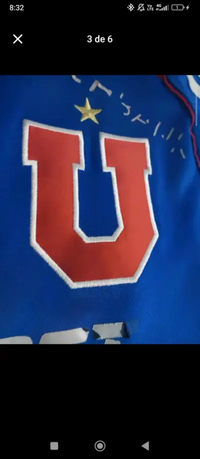 Camiseta azul de fútbol Universidad de Chile - miniatura 3