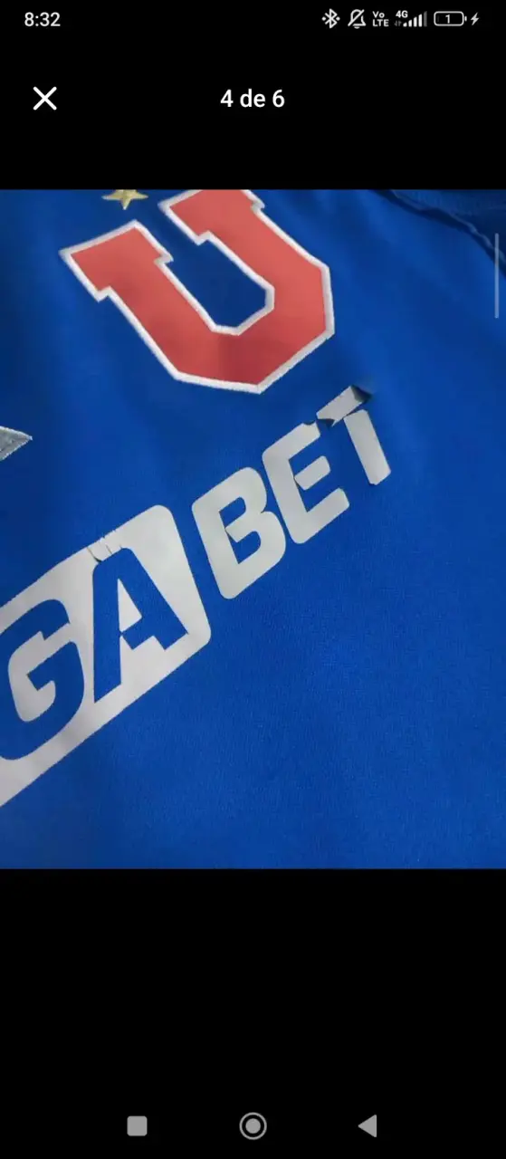 Camiseta azul de fútbol Universidad de Chile - 4