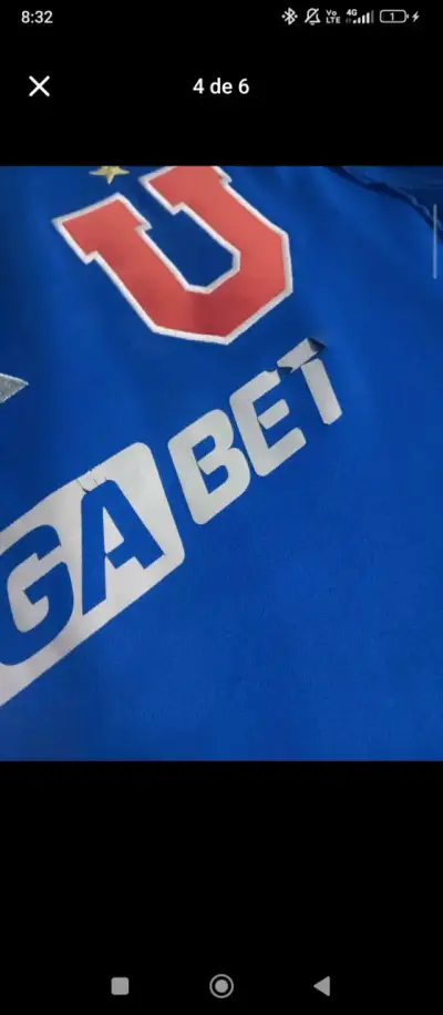 Camiseta azul de fútbol Universidad de Chile - miniatura 4