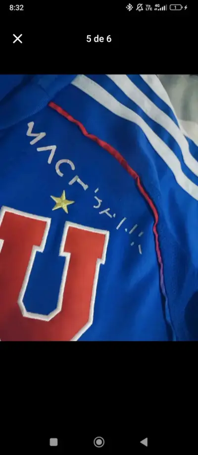 Camiseta azul de fútbol Universidad de Chile - miniatura 5
