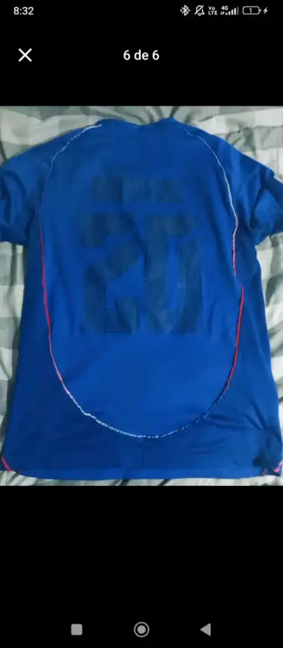Camiseta azul de fútbol Universidad de Chile - miniatura 6