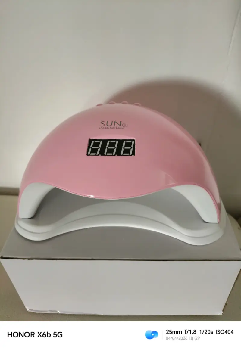 Lámpara LED UV para uñas rosa