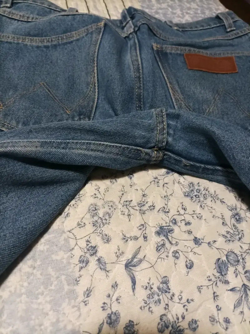 Jeans wrangler azul oscuro de hombre - 3
