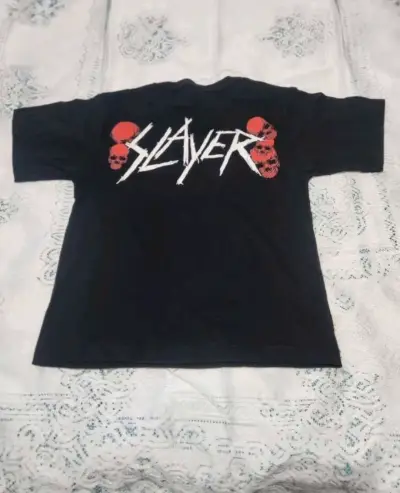 Polera Slayer negra estampada importada mujer - miniatura 3