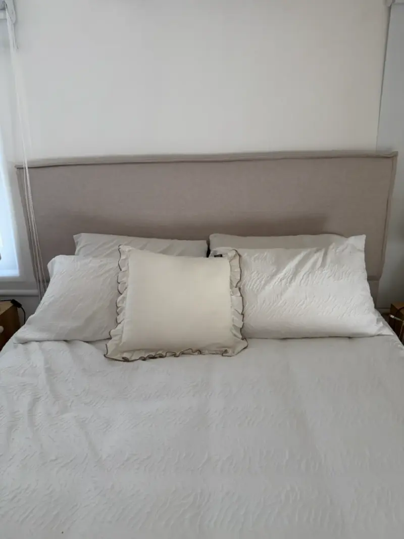 Respaldo king lino beige - 2