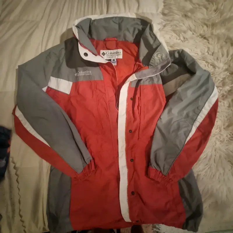 Chaqueta outdoor Columbia roja y gris - 1