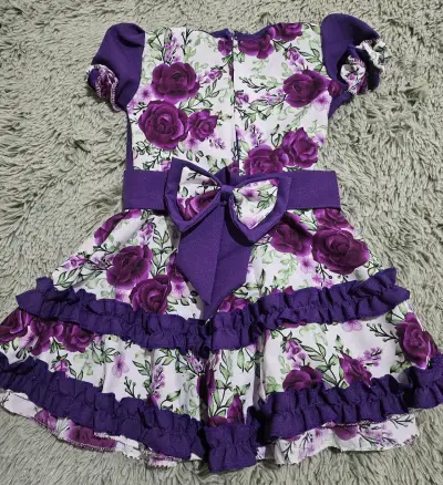 Vestido floral huasa china - miniatura 2