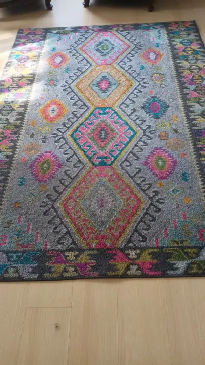 Alfombra decorativa multicolor - miniatura 1