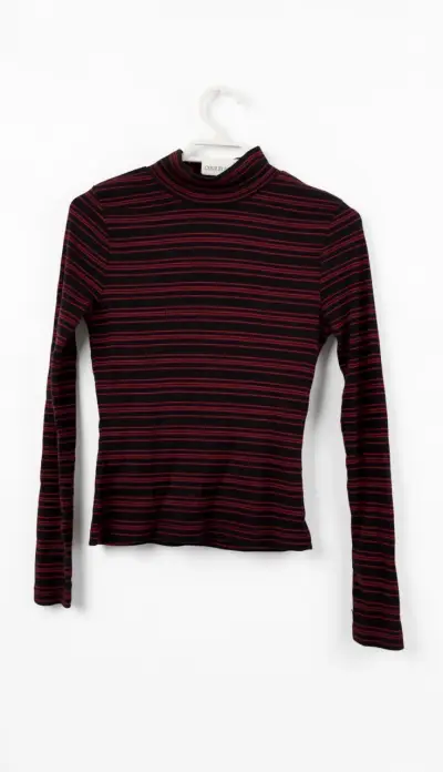 Polera rayada de cuello alto - miniatura 1