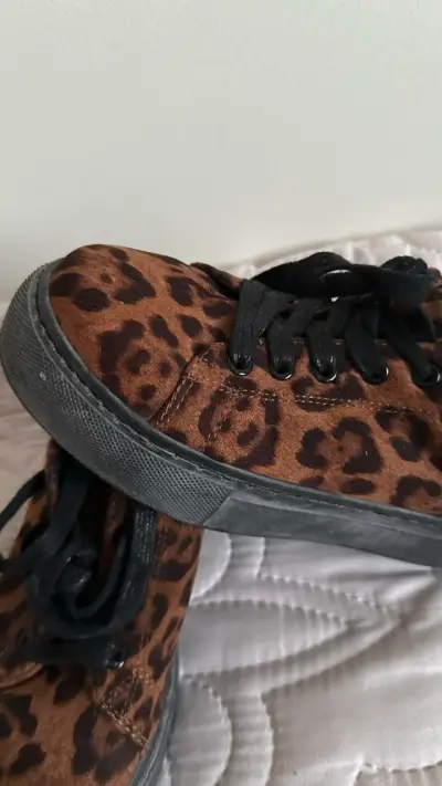Zapatillas animal print café - miniatura 2