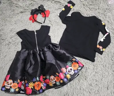 Disfraz niña catrina - miniatura 2