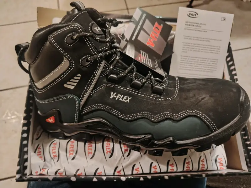Botas de seguridad negras V-Flex - 1