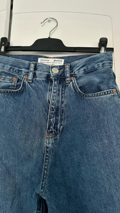 Jeans anchos azul clásico - miniatura 2