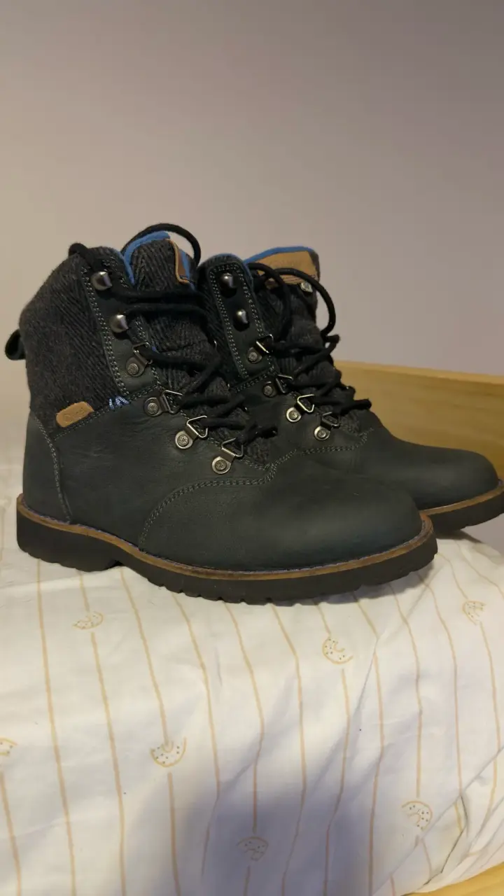 Botas de cuero azul - 1