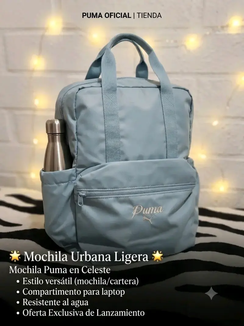 Mochila Puma celeste