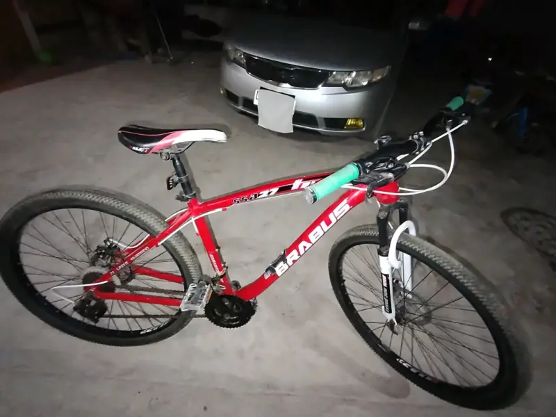 Bicicleta Brabus roja de montaña - 3