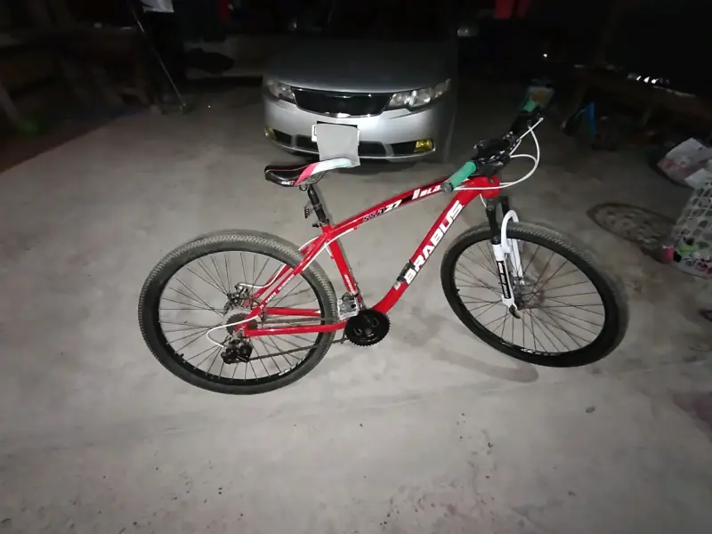 Bicicleta Brabus roja de montaña - 4