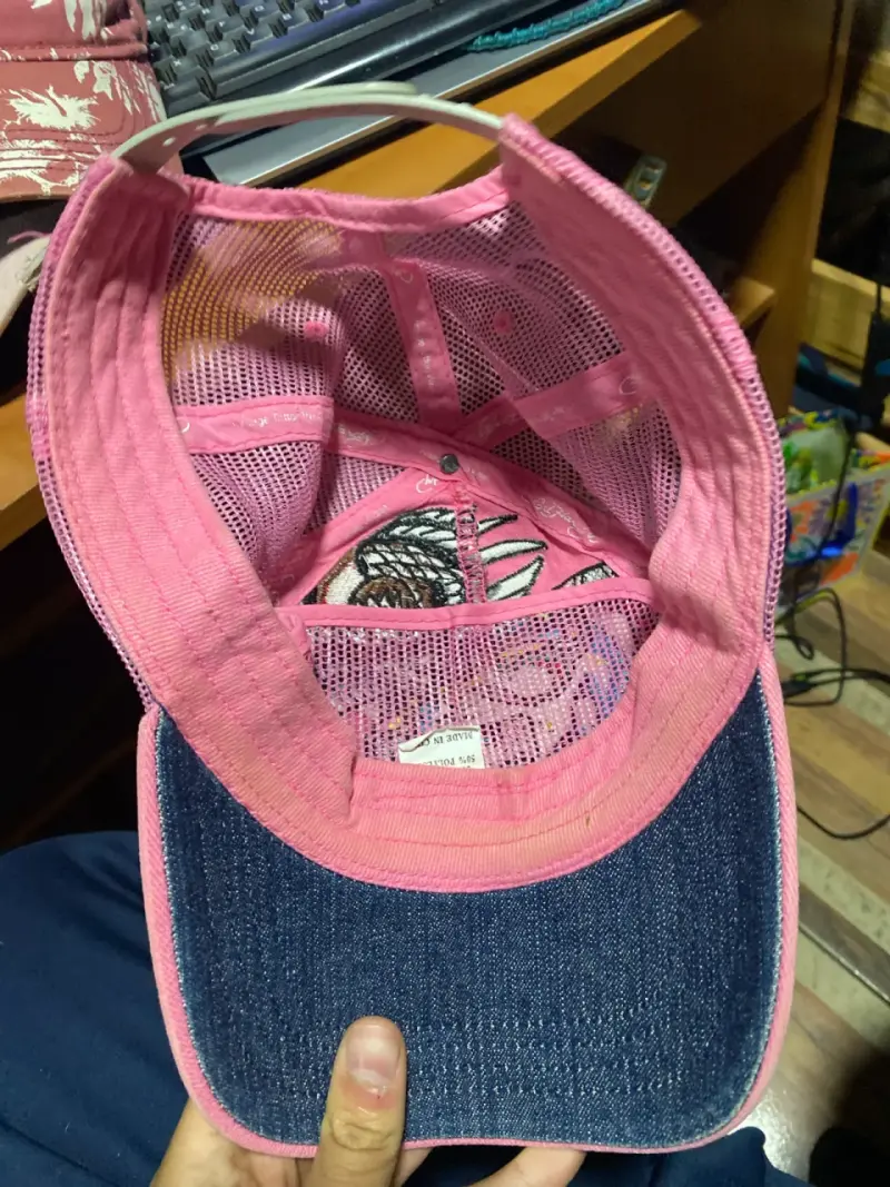 Gorra rosa Ed Hardy bordada estilo Y2K - 2
