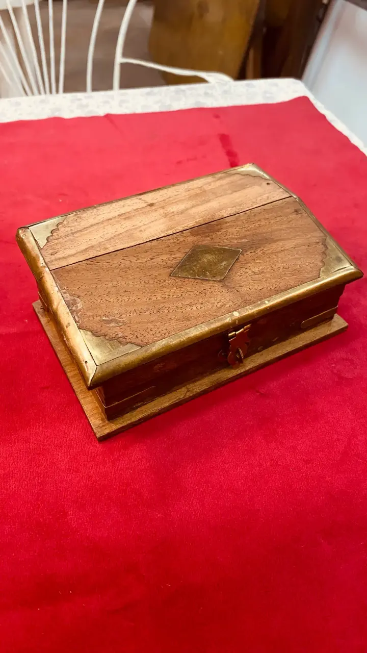Caja de madera decorativa vintage - 5