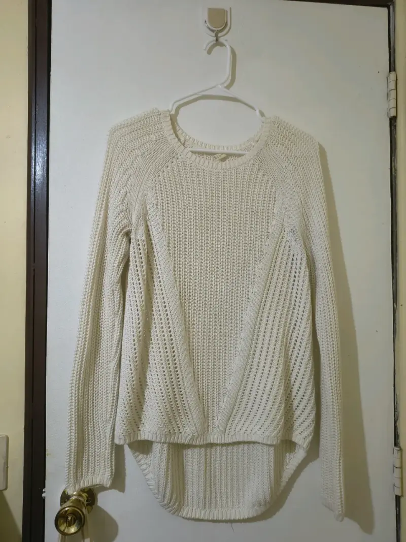 Suéter blanco tejido H&M - 1