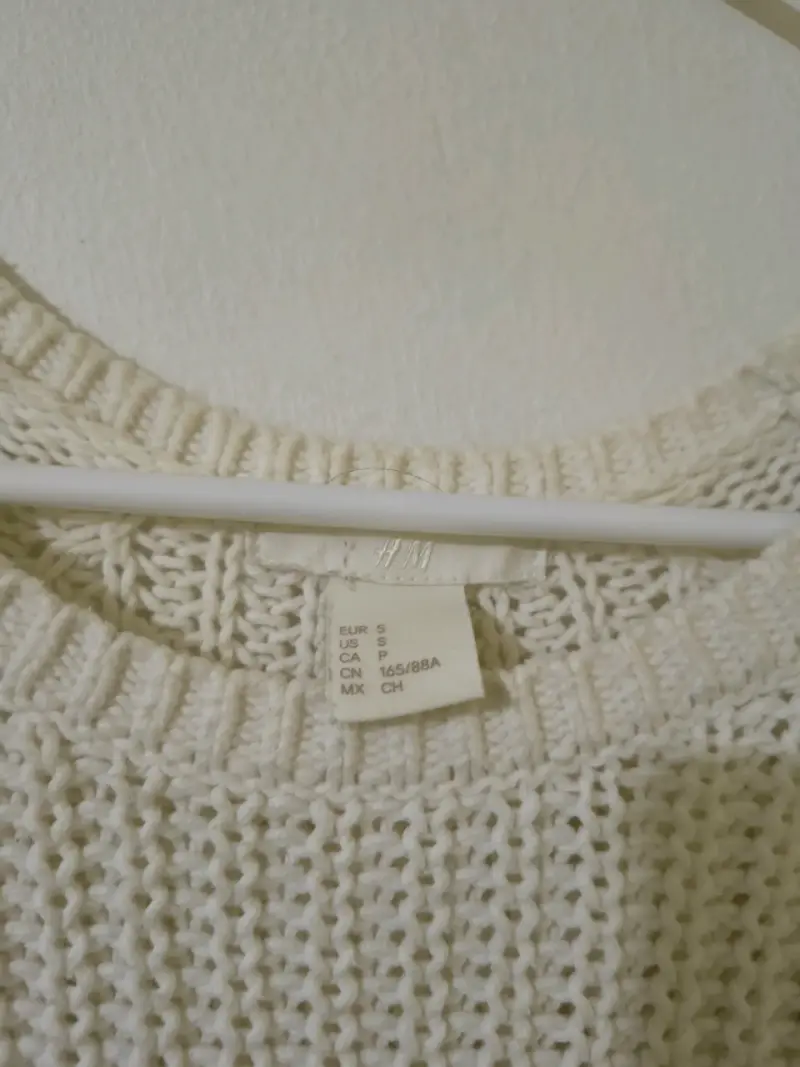 Suéter blanco tejido H&M - 2