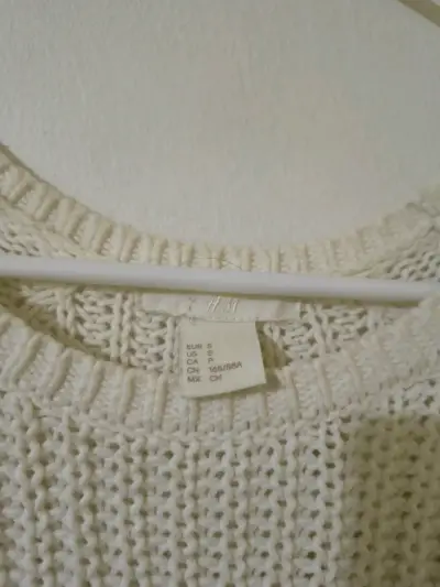 Suéter blanco tejido H&M - miniatura 2