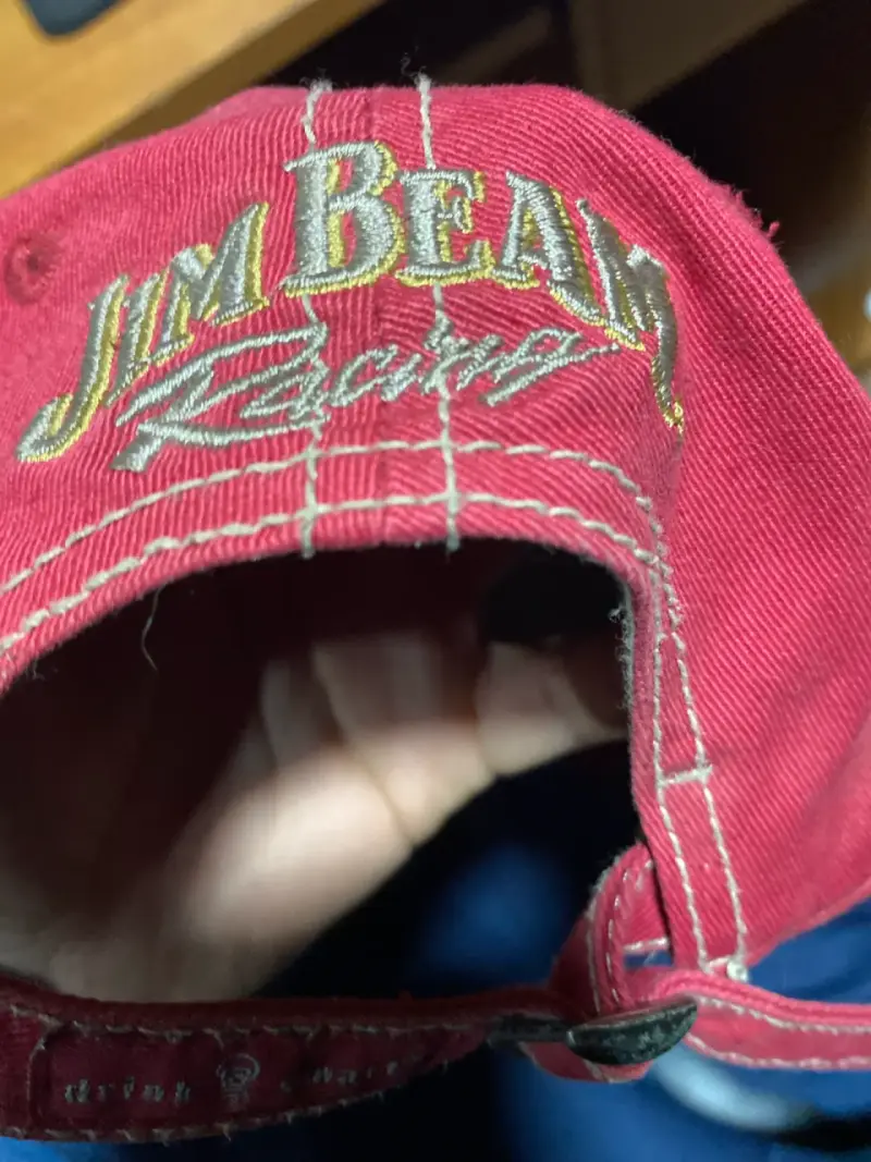 Gorro vintage original de NASCAR JIM BEAM RACING - 3