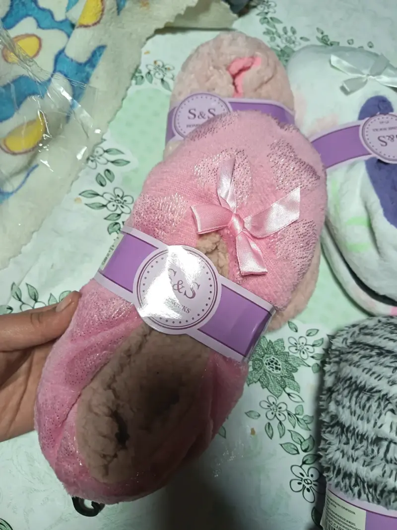 Pantuflas cálidas S&S con lazo - 3