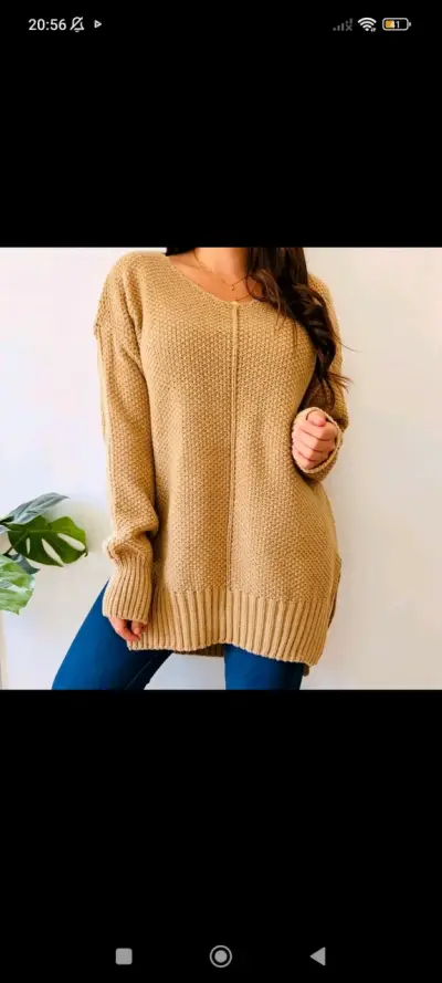 Suéter beige tejido - miniatura 1
