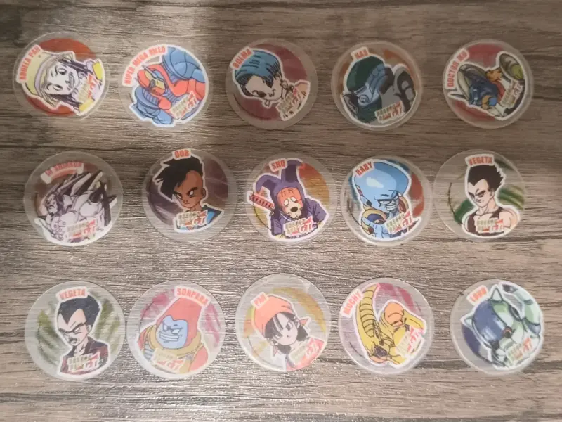 Colección de tazos Dragon Ball GT
