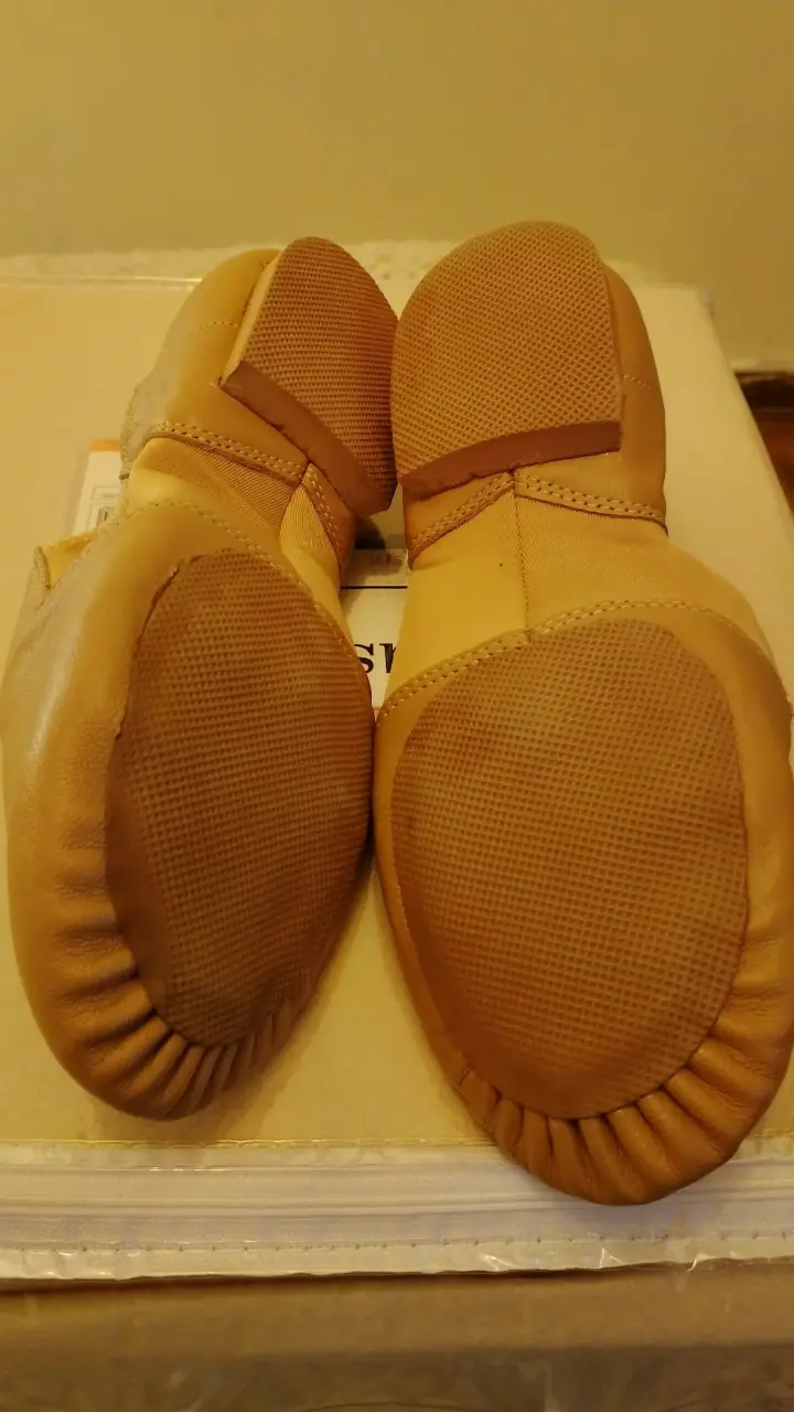 Zapatos de baile piel beige - 1