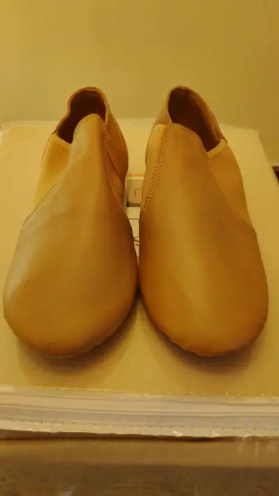 Zapatos de baile piel beige - miniatura 2
