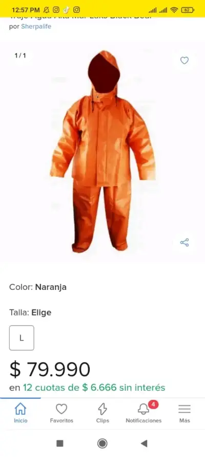 Traje impermeable de alta.mar - miniatura 1