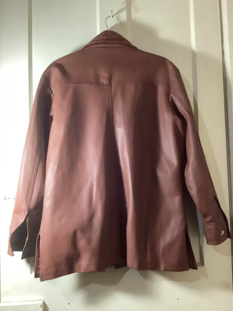Chaqueta de cuero marrón - 2
