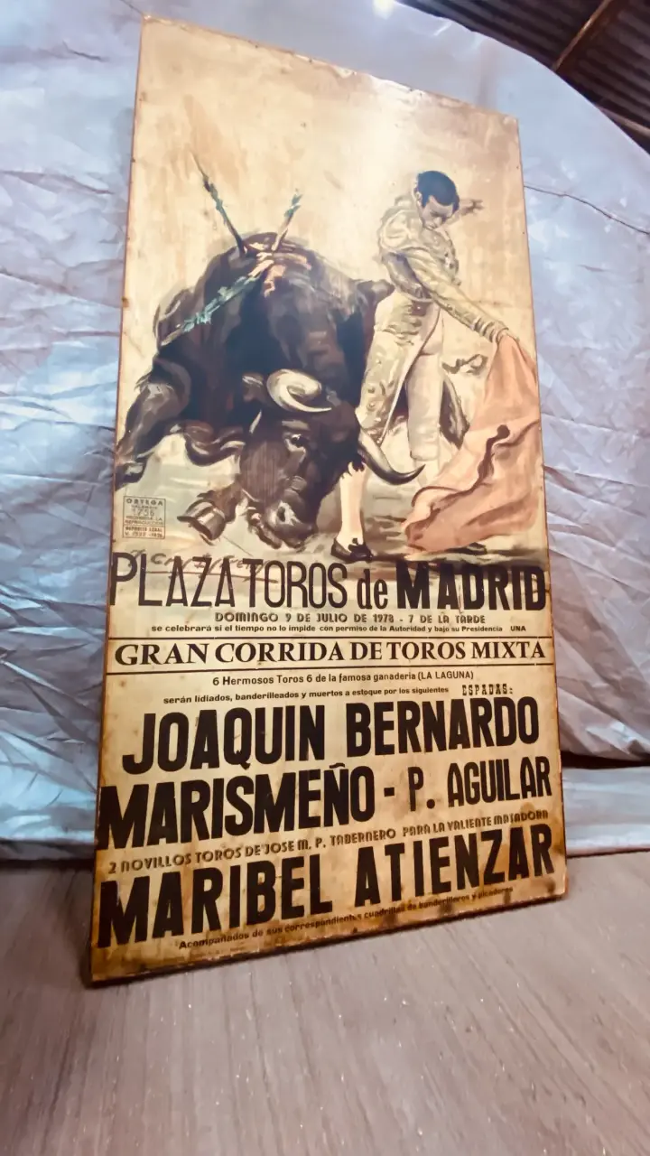 Cartel antiguo de toros Madrid - 2