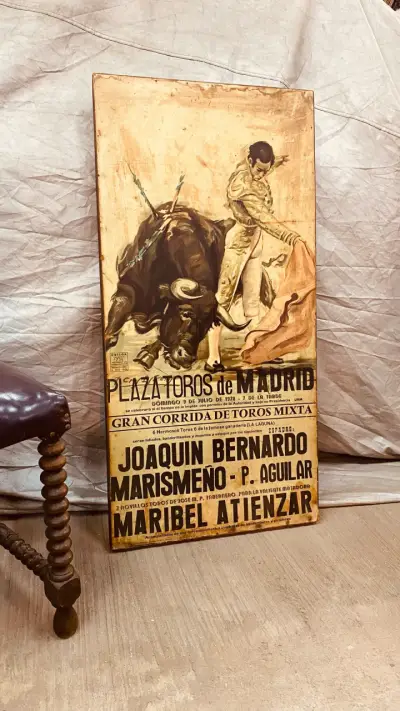 Cartel antiguo de toros Madrid - miniatura 3