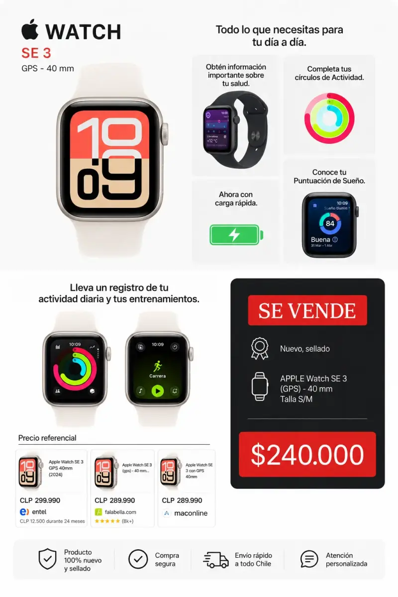 Apple Watch SE 3 GPS 40mm