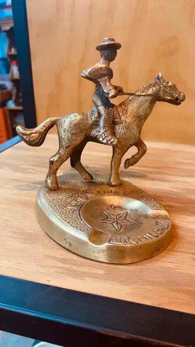 Figura de bronce huaso chileno - miniatura 5