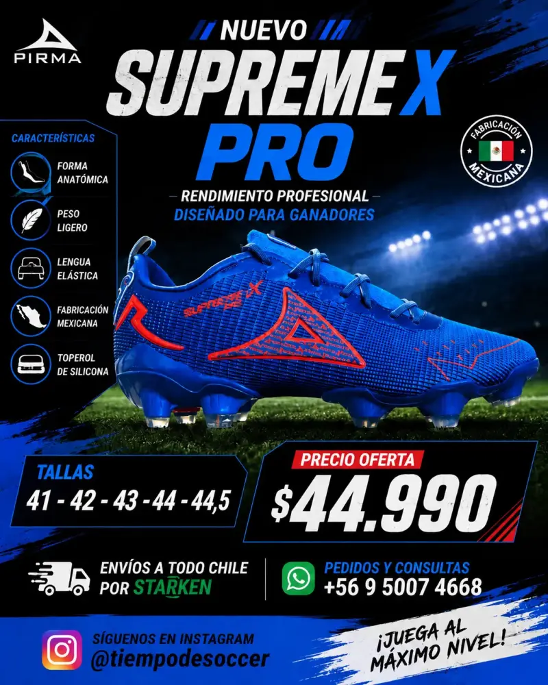 Botines Pirma Supreme X Pro Azules - 1