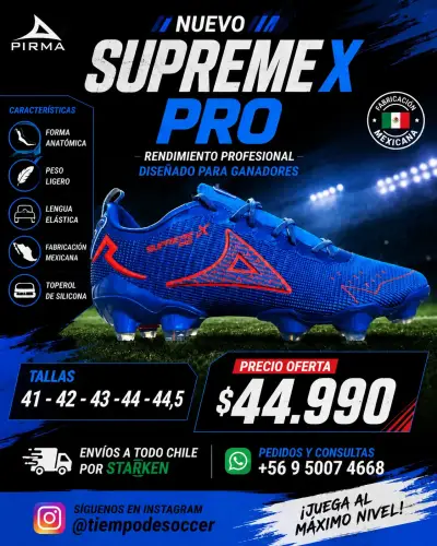 Botines Pirma Supreme X Pro Azules - miniatura 1