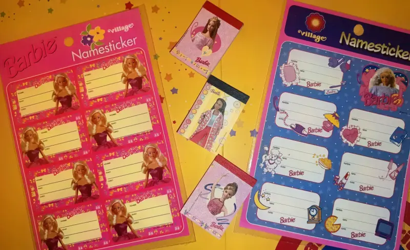 Set stickers y esquelas Barbie village - 1