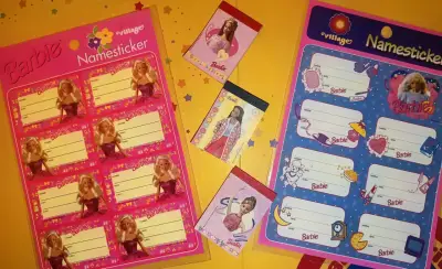 Set stickers y esquelas  Barbie village - miniatura 1