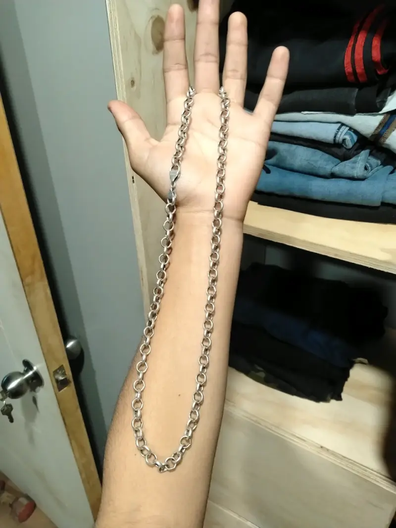 Cadena de plata Rolo - 1