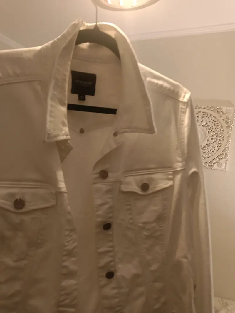Chaqueta blanca de mezclilla - 1