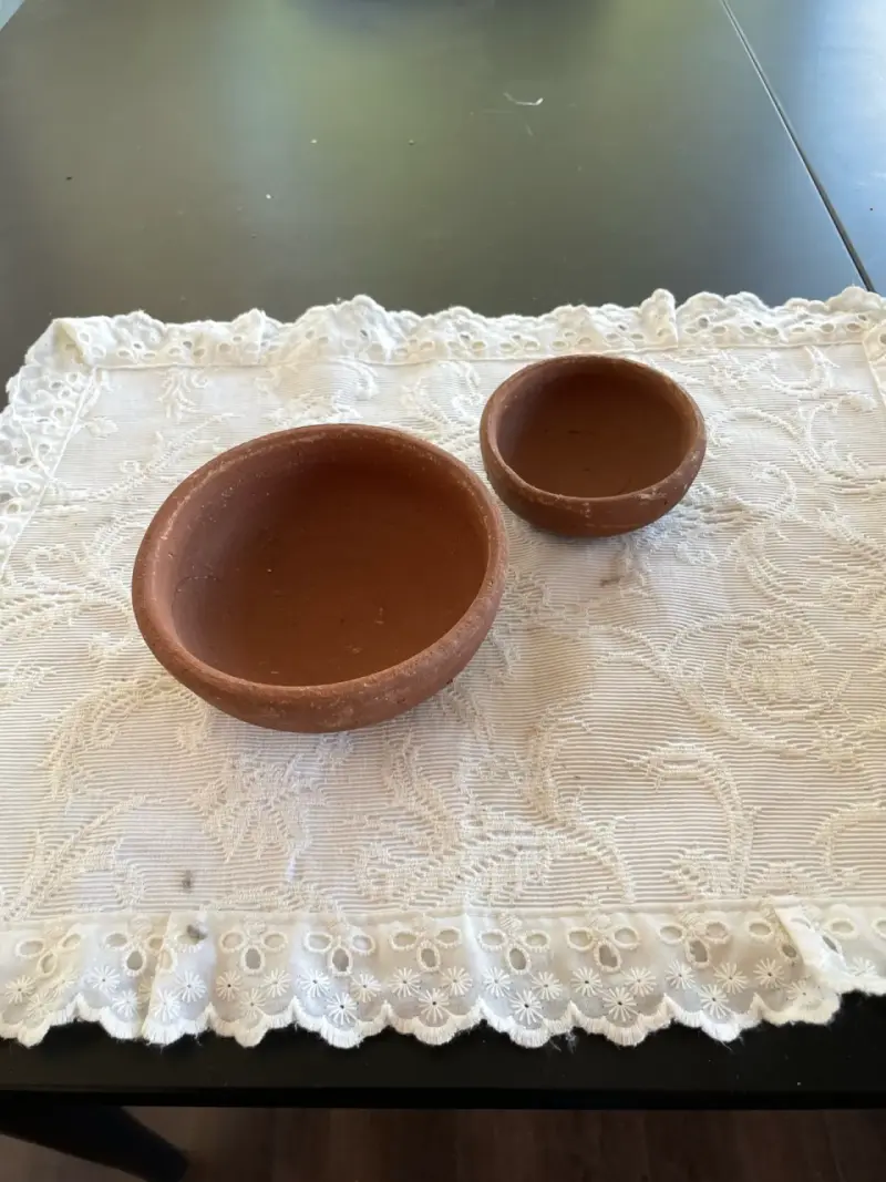 Set de pocillos de greda - 2