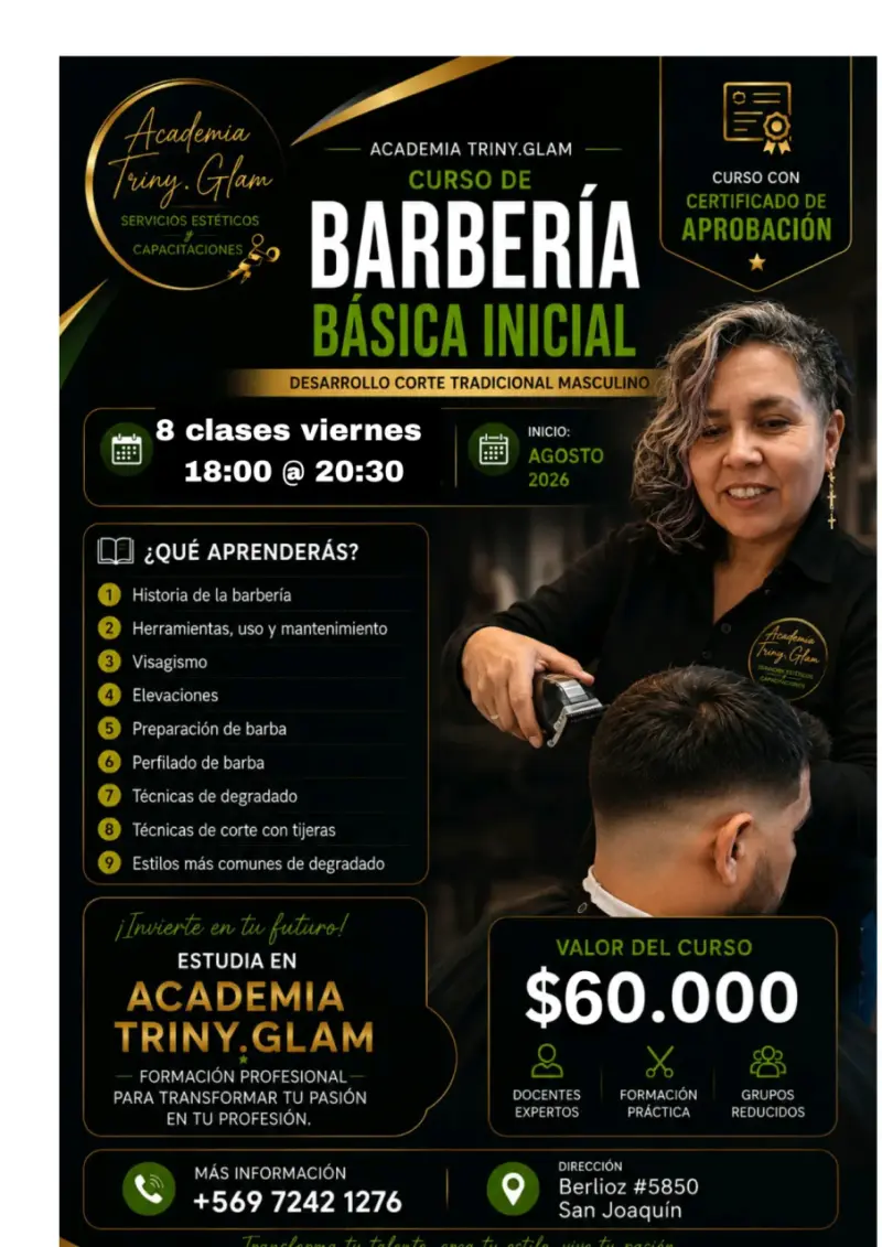 Curso de barbería básica inicial