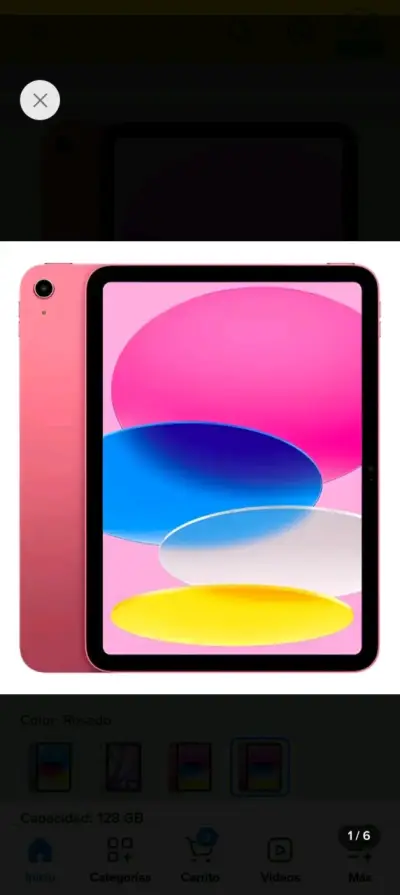Tablet rosada 128 GB - miniatura 1