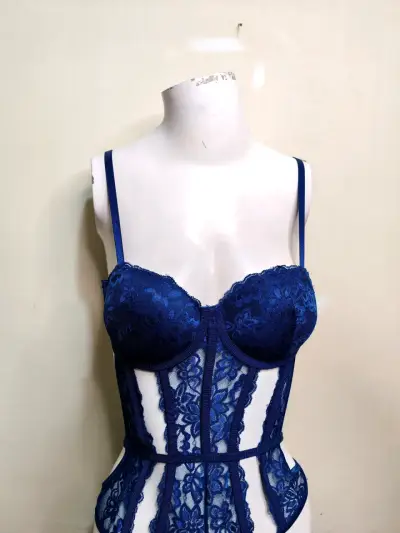 Body corset azul encaje - miniatura 5